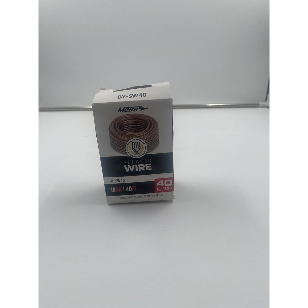 METRA SPEAKER WIRE‎ 40' Spool 18-Gauge Speaker Wire - Clear SW40